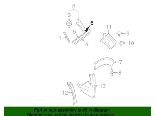 Retain strip, Trim Strip, D-Pillar